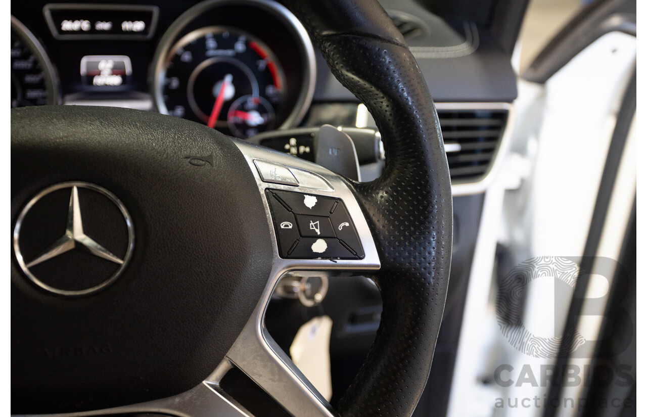 9/2012 Mercedes-Benz ML63 AMG (AWD) 166 4D Wagon Diamond White Twin Turbo V8 5.5L