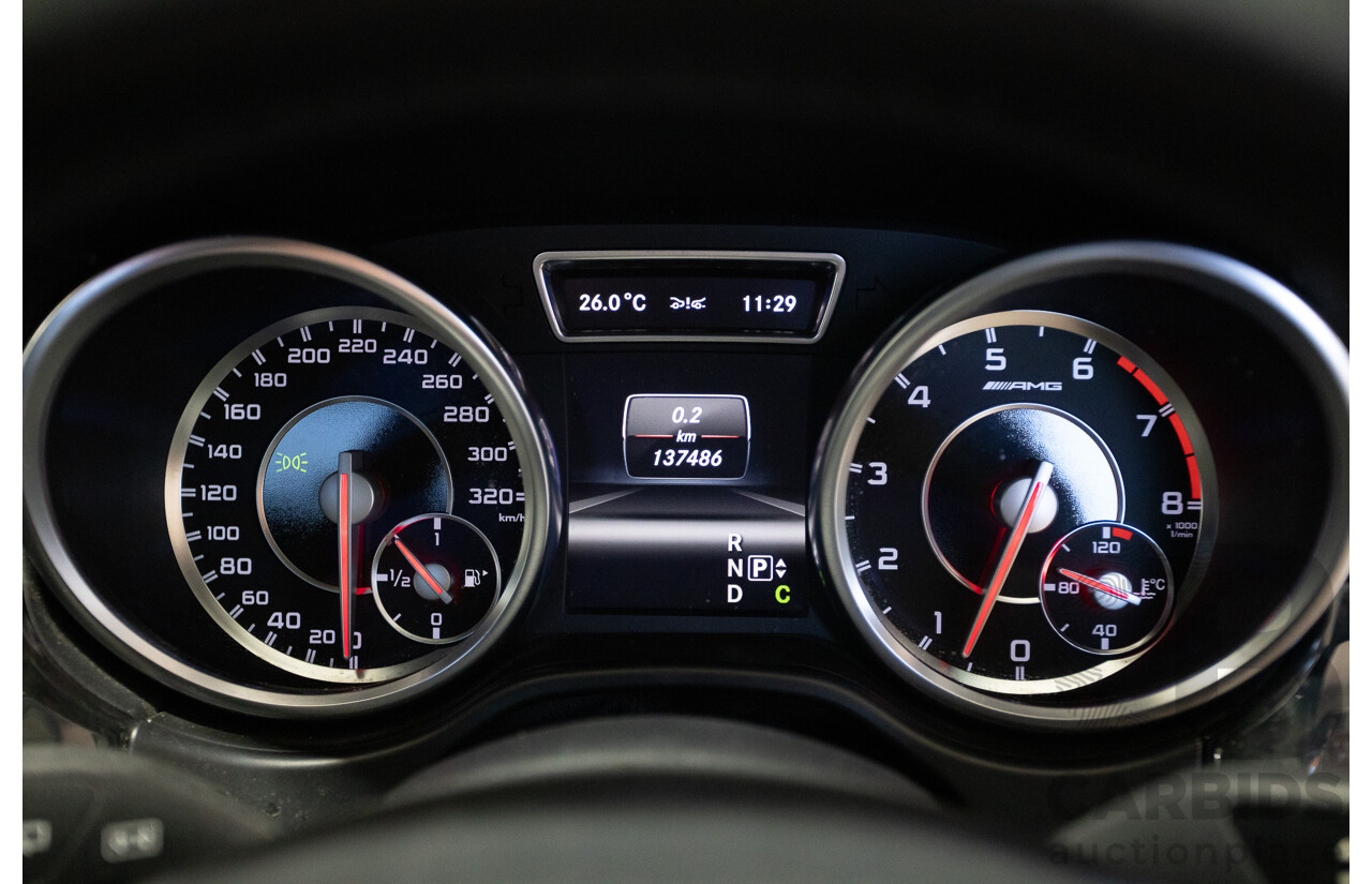 9/2012 Mercedes-Benz ML63 AMG (AWD) 166 4D Wagon Diamond White Twin Turbo V8 5.5L