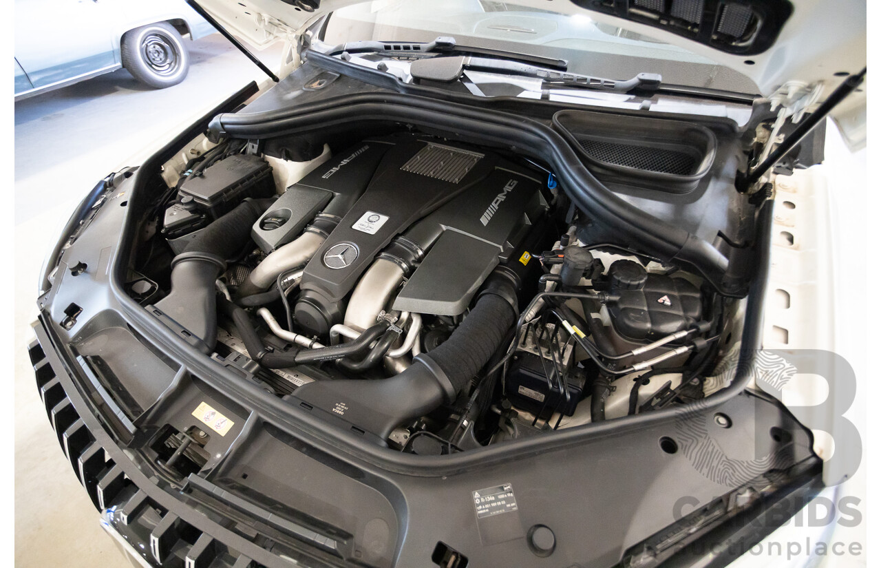 9/2012 Mercedes-Benz ML63 AMG (AWD) 166 4D Wagon Diamond White Twin Turbo V8 5.5L