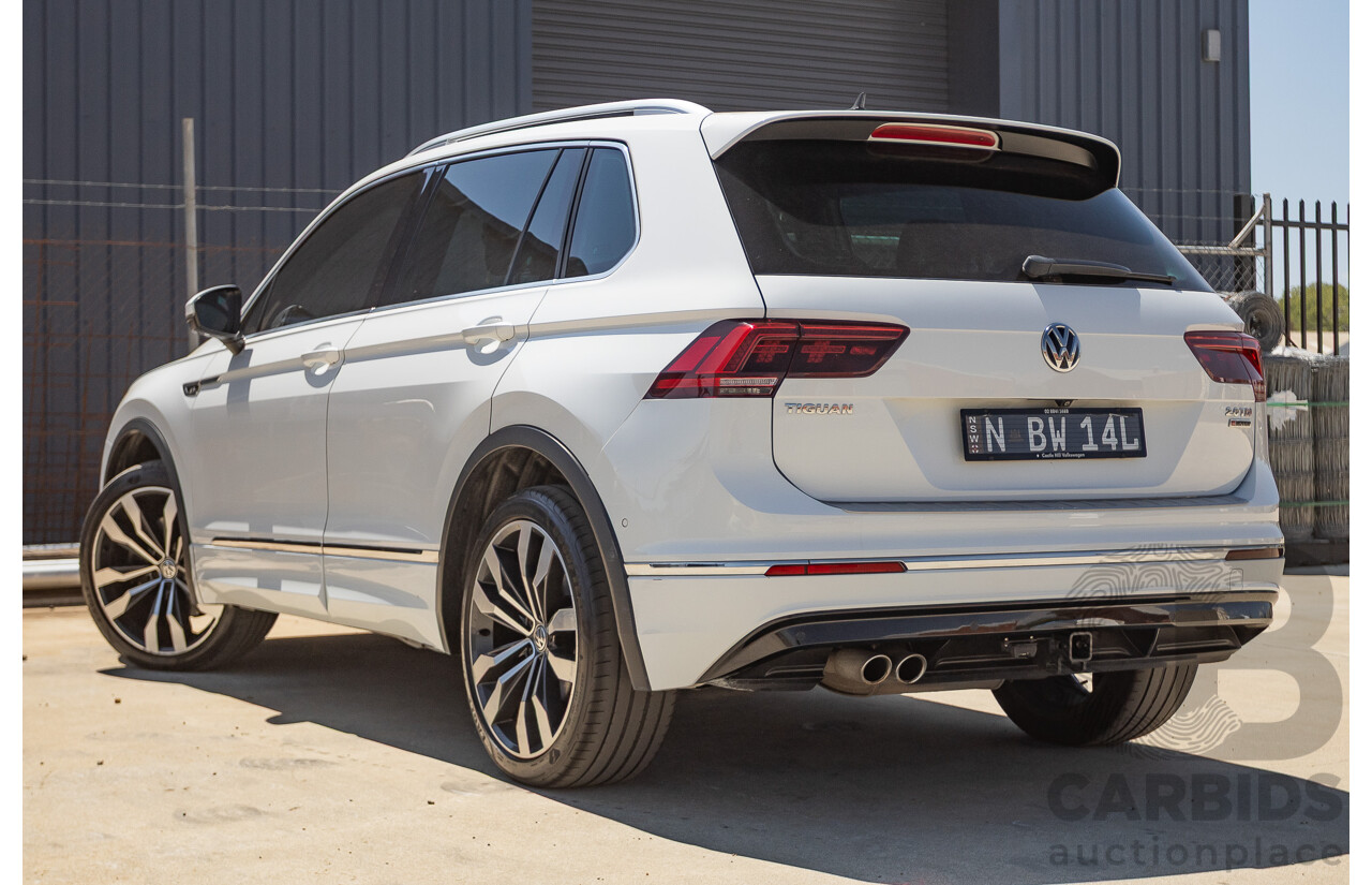 7/2017 Volkswagen Tiguan 140TDI Highline R-Line Package (AWD) 5NA MY18 4d Wagon Pure White Turbo Diesel 2.0L