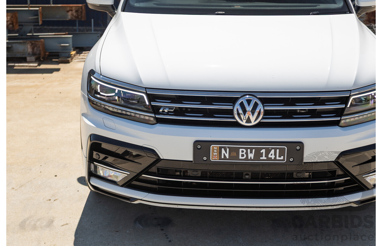 7/2017 Volkswagen Tiguan 140TDI Highline R-Line Package (AWD) 5NA MY18 4d Wagon Pure White Turbo Diesel 2.0L