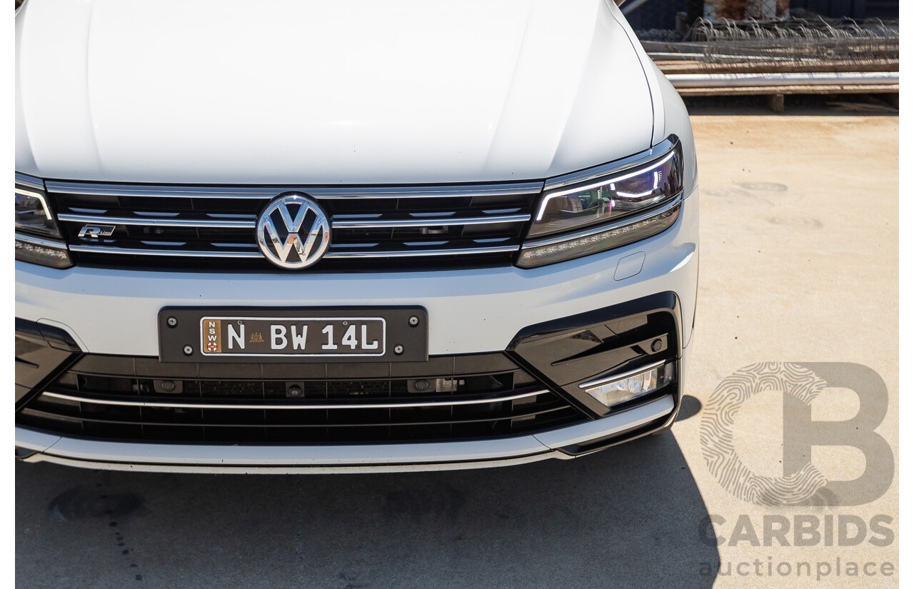 7/2017 Volkswagen Tiguan 140TDI Highline R-Line Package (AWD) 5NA MY18 4d Wagon Pure White Turbo Diesel 2.0L