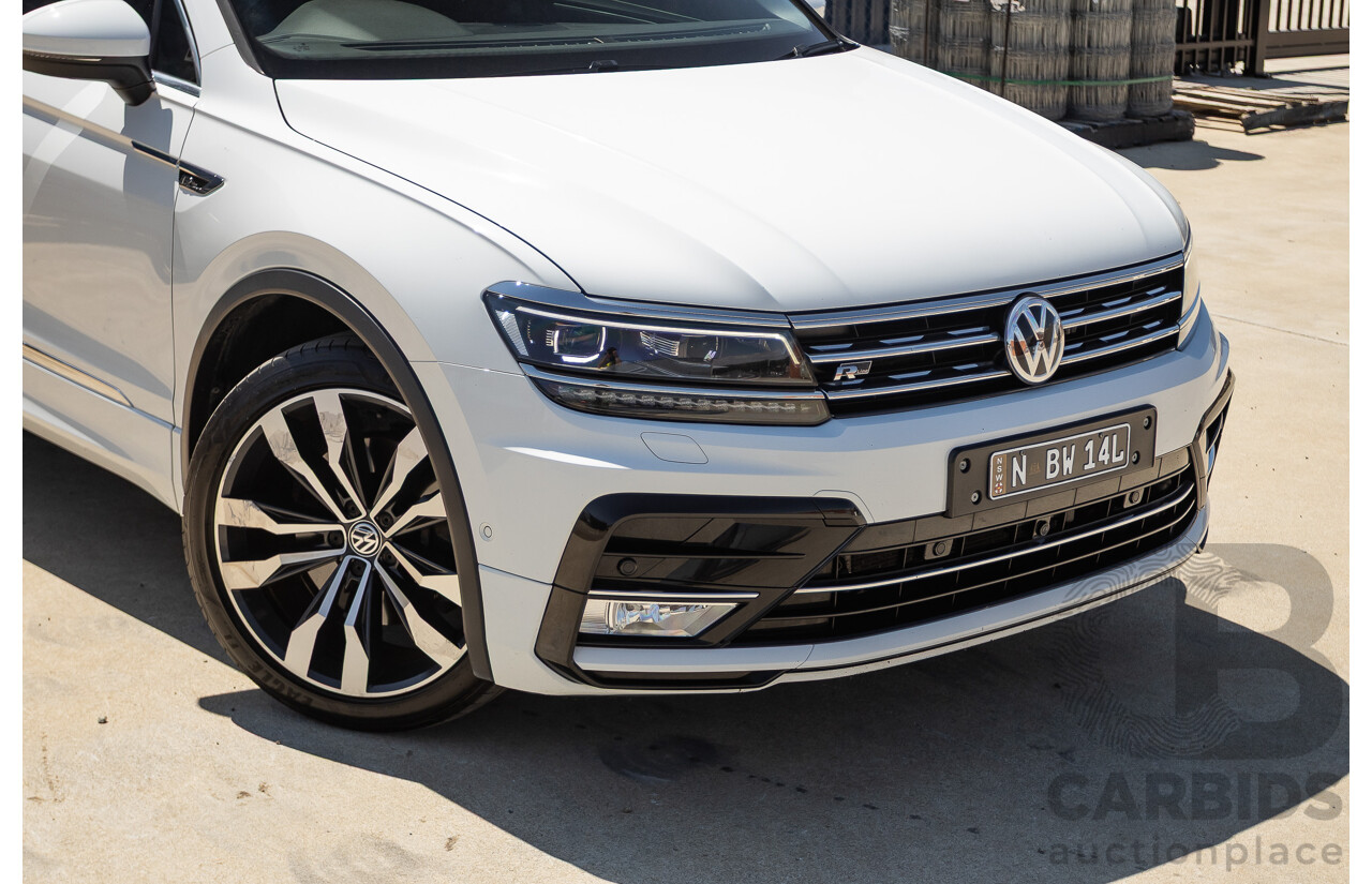 7/2017 Volkswagen Tiguan 140TDI Highline R-Line Package (AWD) 5NA MY18 4d Wagon Pure White Turbo Diesel 2.0L