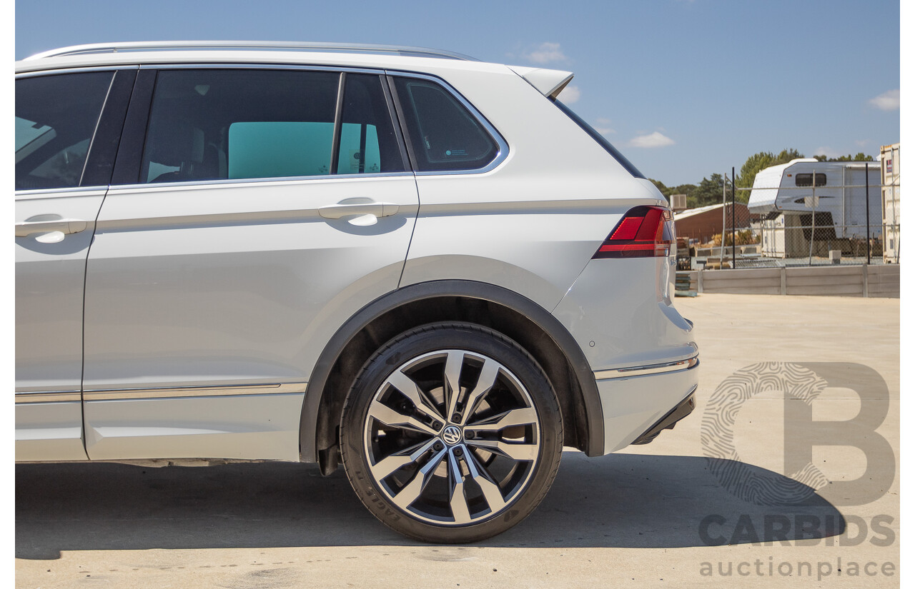7/2017 Volkswagen Tiguan 140TDI Highline R-Line Package (AWD) 5NA MY18 4d Wagon Pure White Turbo Diesel 2.0L