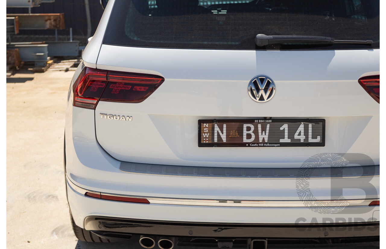 7/2017 Volkswagen Tiguan 140TDI Highline R-Line Package (AWD) 5NA MY18 4d Wagon Pure White Turbo Diesel 2.0L