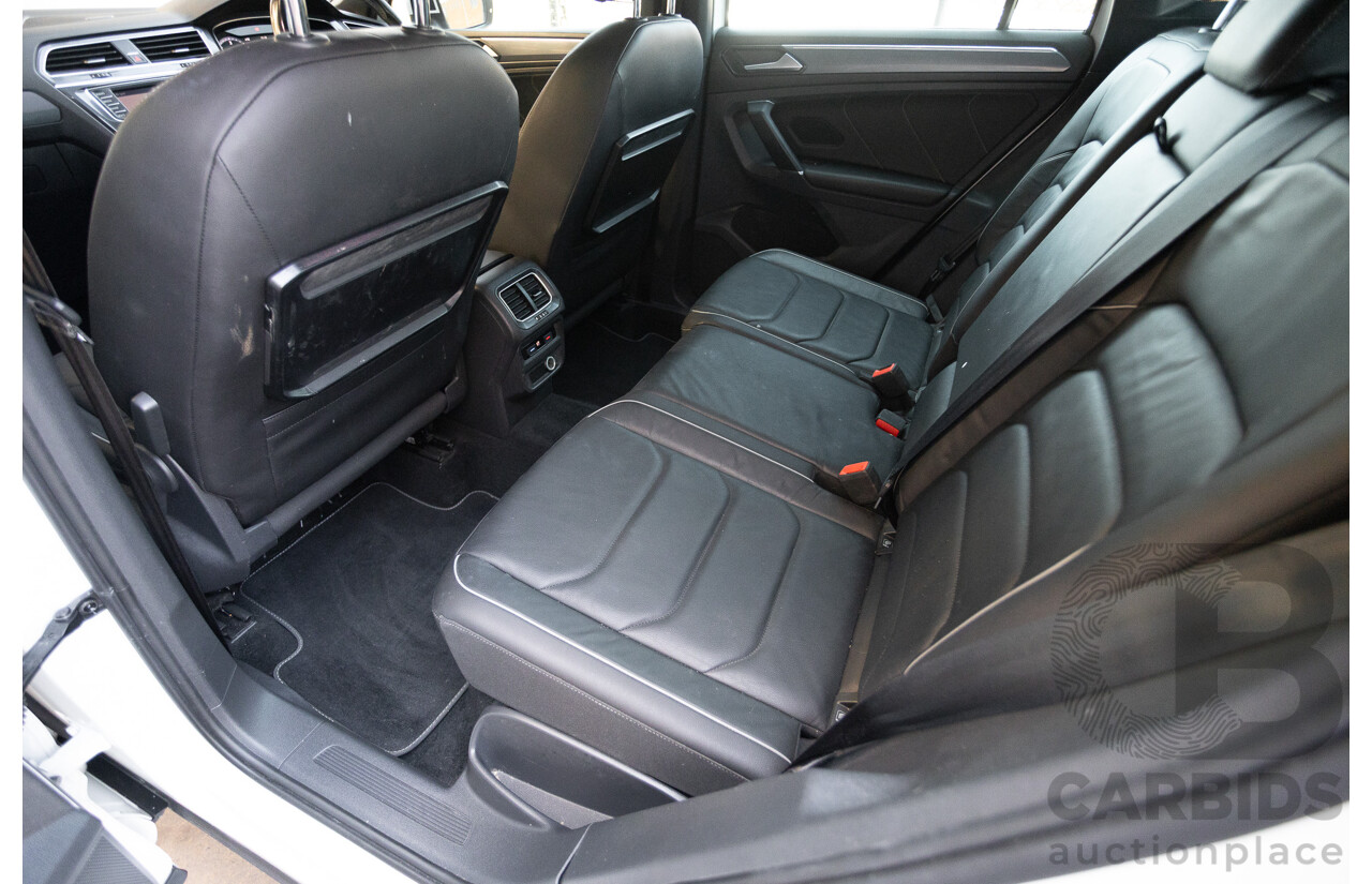 7/2017 Volkswagen Tiguan 140TDI Highline R-Line Package (AWD) 5NA MY18 4d Wagon Pure White Turbo Diesel 2.0L