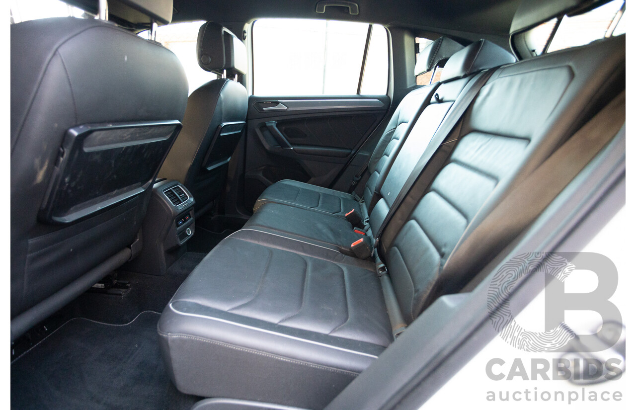 7/2017 Volkswagen Tiguan 140TDI Highline R-Line Package (AWD) 5NA MY18 4d Wagon Pure White Turbo Diesel 2.0L