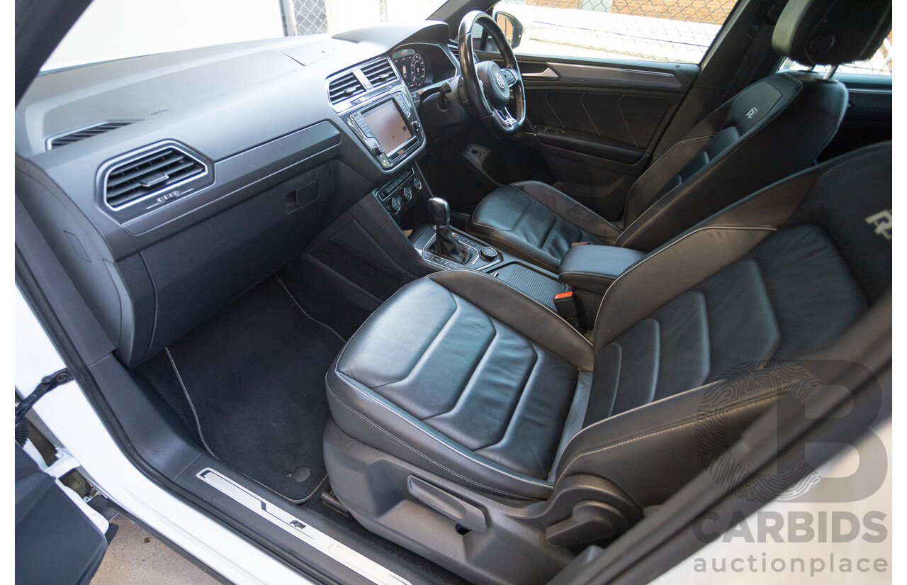 7/2017 Volkswagen Tiguan 140TDI Highline R-Line Package (AWD) 5NA MY18 4d Wagon Pure White Turbo Diesel 2.0L