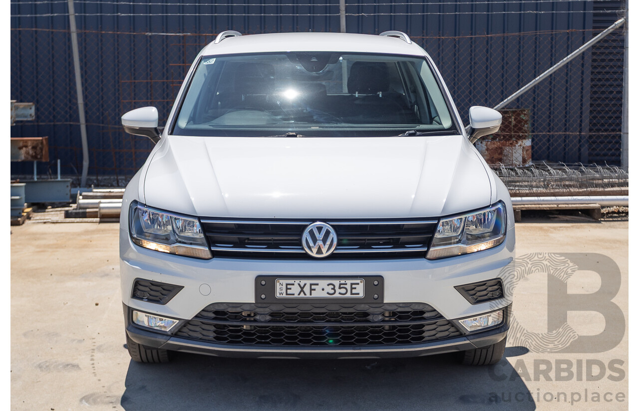 8/2017 Volkswagen Tiguan 132TSI Comfortline (AWD) 5NA MY18 4d Wagon Pure White Turbo 2.0L