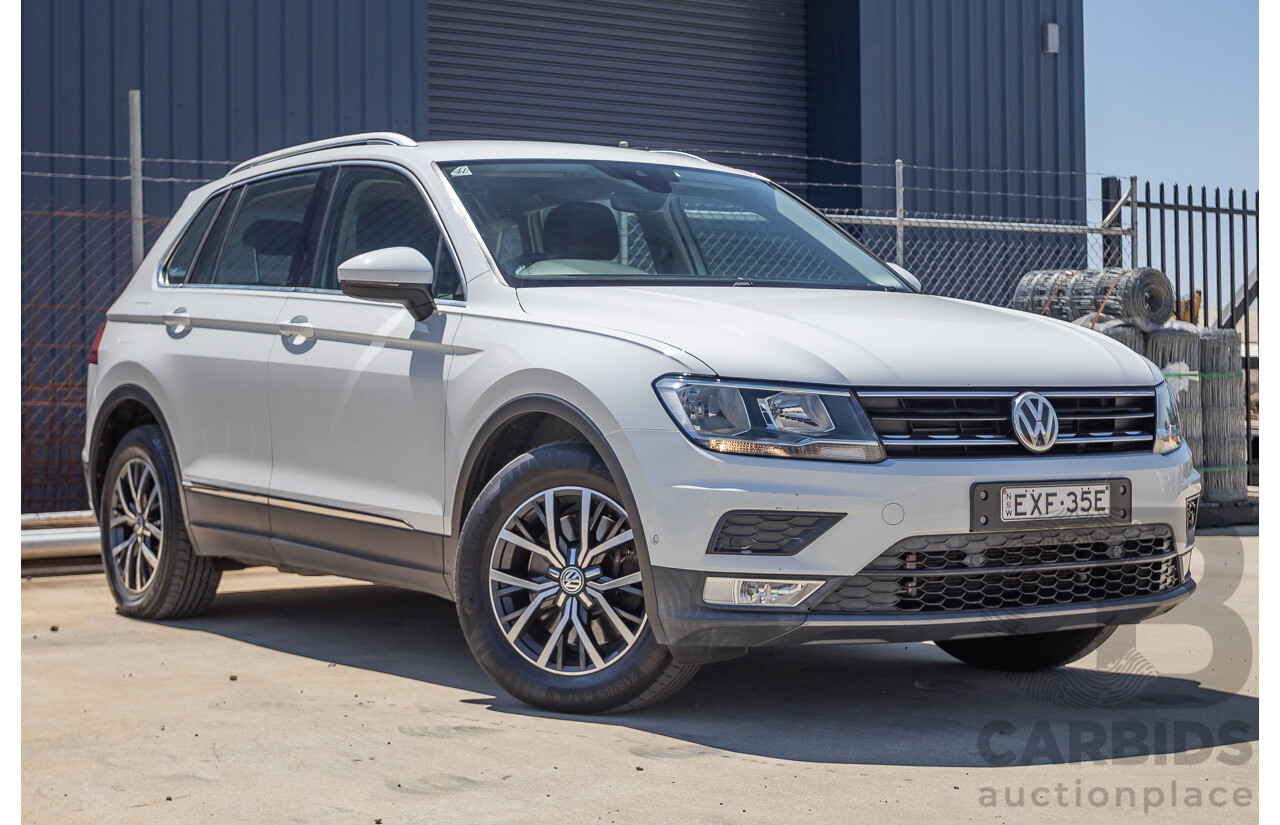 8/2017 Volkswagen Tiguan 132TSI Comfortline (AWD) 5NA MY18 4d Wagon Pure White Turbo 2.0L