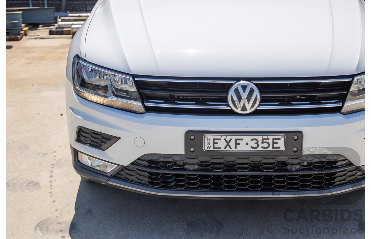 8/2017 Volkswagen Tiguan 132TSI Comfortline (AWD) 5NA MY18 4d Wagon Pure White Turbo 2.0L