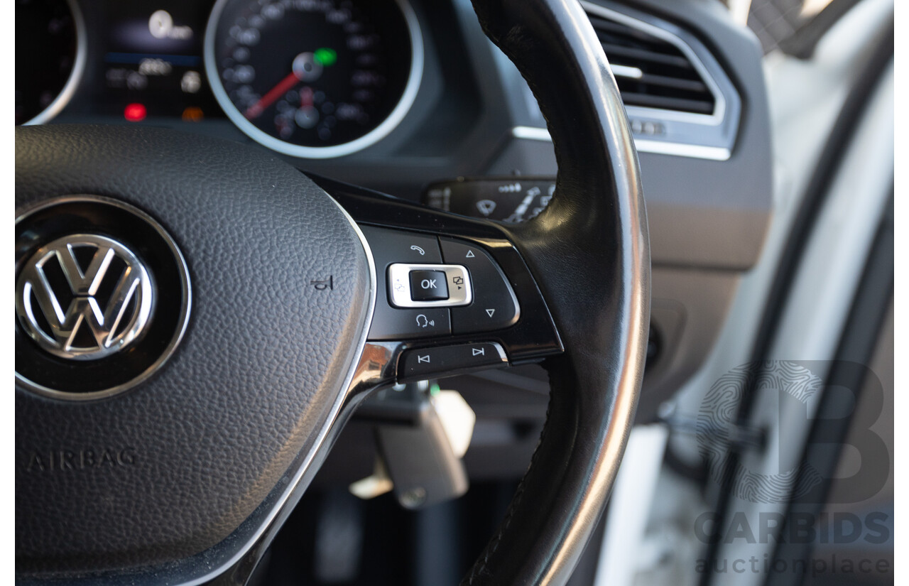 8/2017 Volkswagen Tiguan 132TSI Comfortline (AWD) 5NA MY18 4d Wagon Pure White Turbo 2.0L