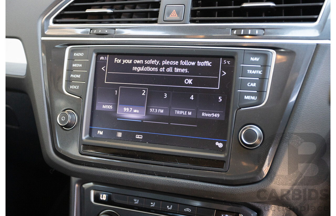 8/2017 Volkswagen Tiguan 132TSI Comfortline (AWD) 5NA MY18 4d Wagon Pure White Turbo 2.0L