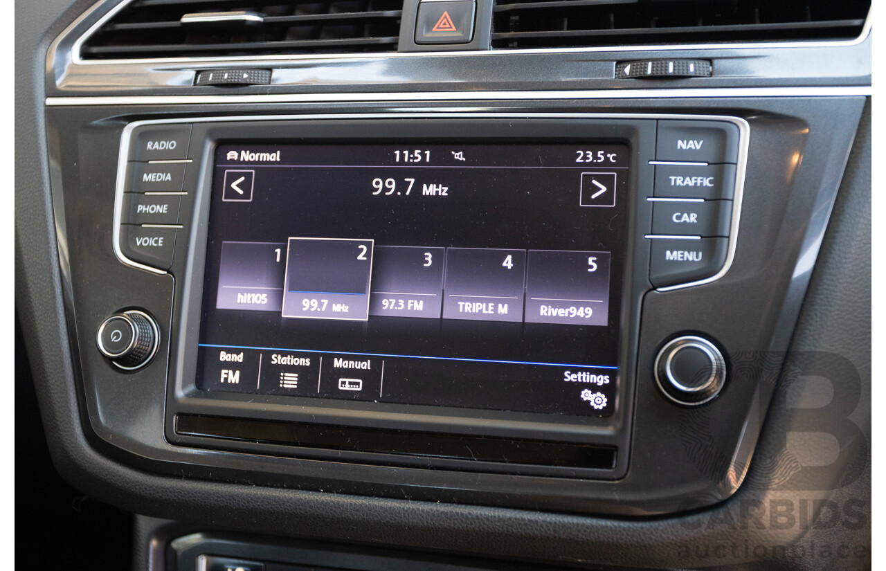 8/2017 Volkswagen Tiguan 132TSI Comfortline (AWD) 5NA MY18 4d Wagon Pure White Turbo 2.0L