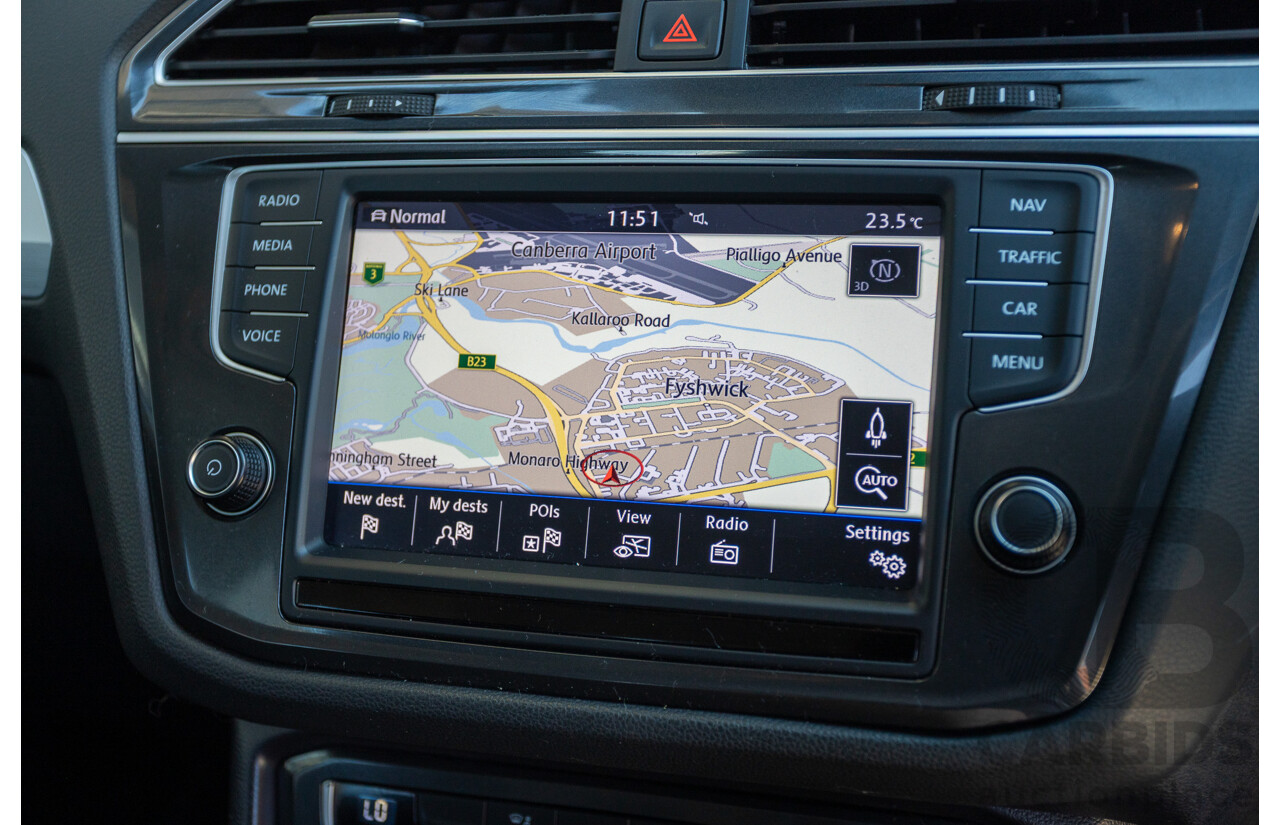 8/2017 Volkswagen Tiguan 132TSI Comfortline (AWD) 5NA MY18 4d Wagon Pure White Turbo 2.0L