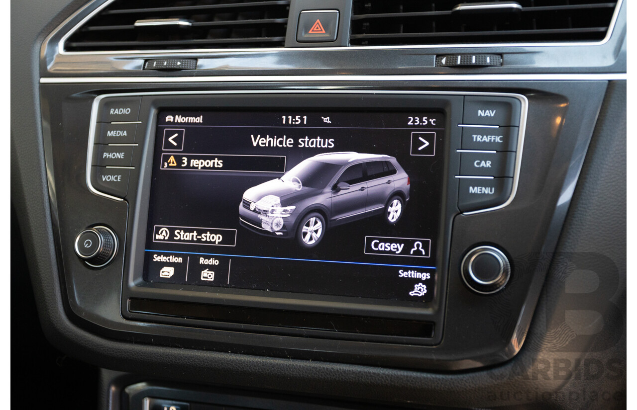 8/2017 Volkswagen Tiguan 132TSI Comfortline (AWD) 5NA MY18 4d Wagon Pure White Turbo 2.0L