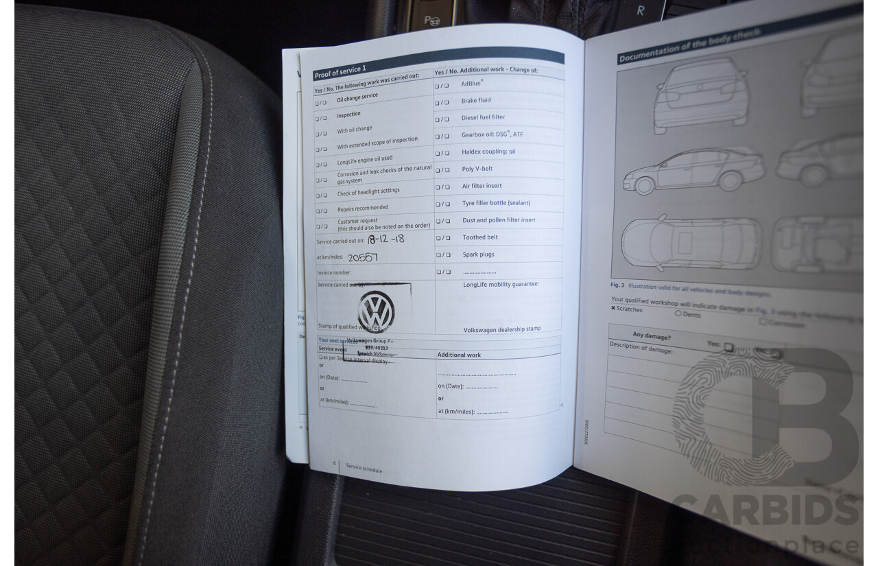 8/2017 Volkswagen Tiguan 132TSI Comfortline (AWD) 5NA MY18 4d Wagon Pure White Turbo 2.0L