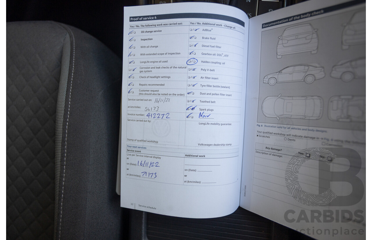 8/2017 Volkswagen Tiguan 132TSI Comfortline (AWD) 5NA MY18 4d Wagon Pure White Turbo 2.0L