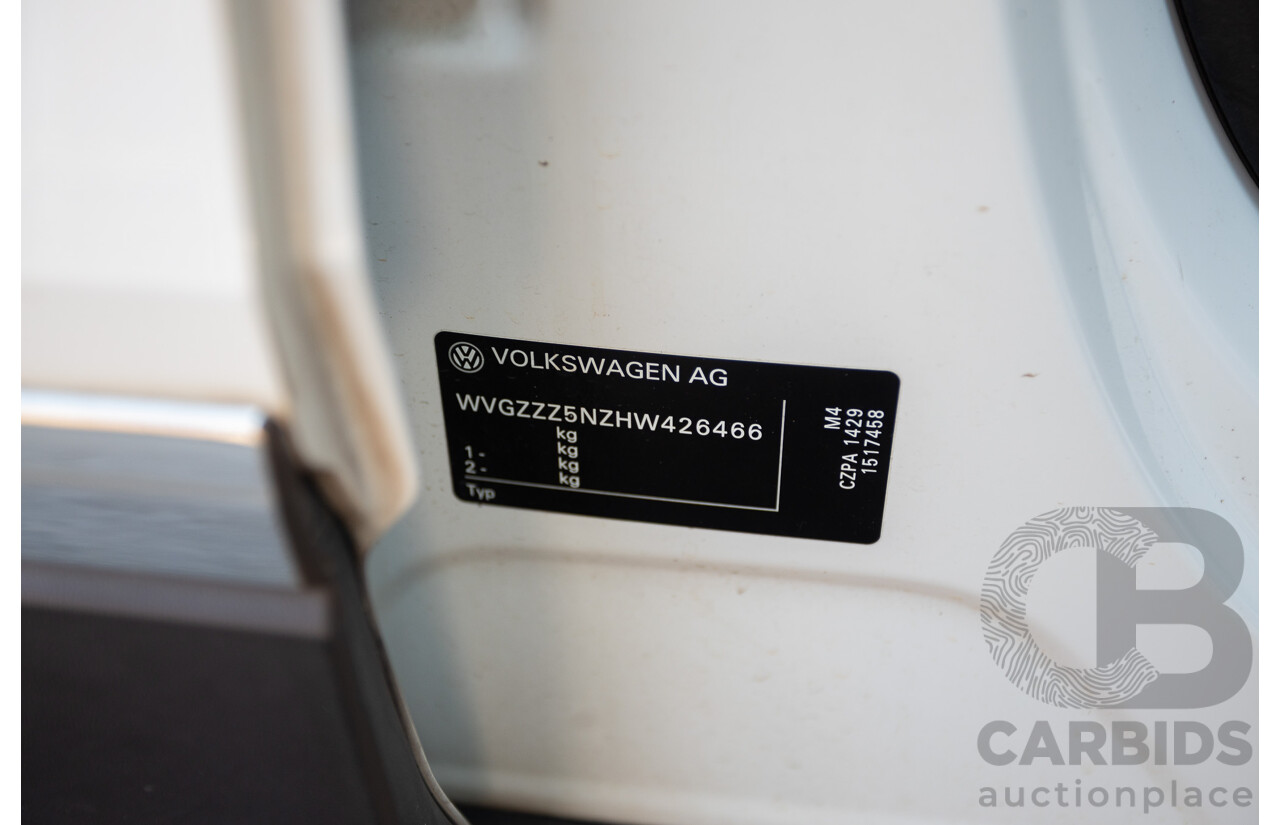 8/2017 Volkswagen Tiguan 132TSI Comfortline (AWD) 5NA MY18 4d Wagon Pure White Turbo 2.0L