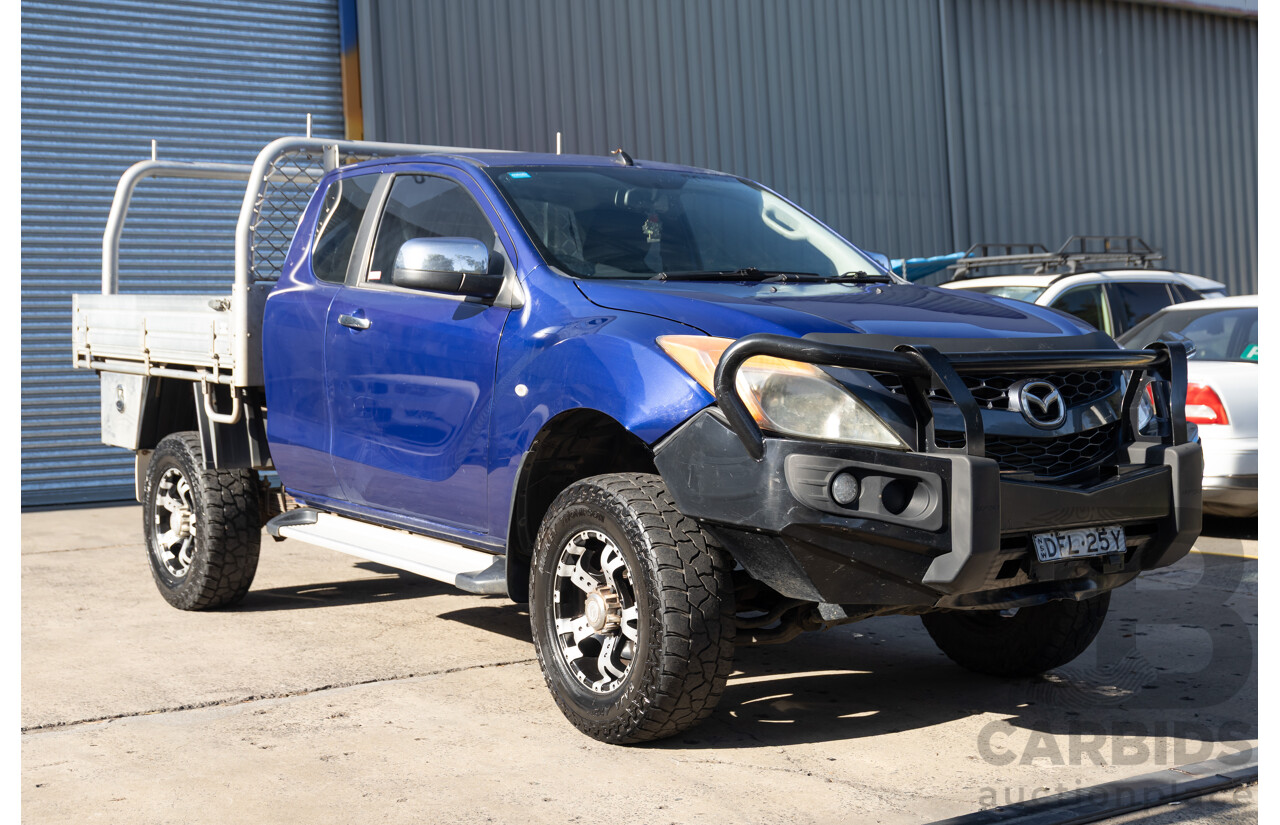 5/2012 Mazda BT-50 XTR (4x4)  Freestyle Utility Aurora Blue Metallic Turbo Diesel 3.2L