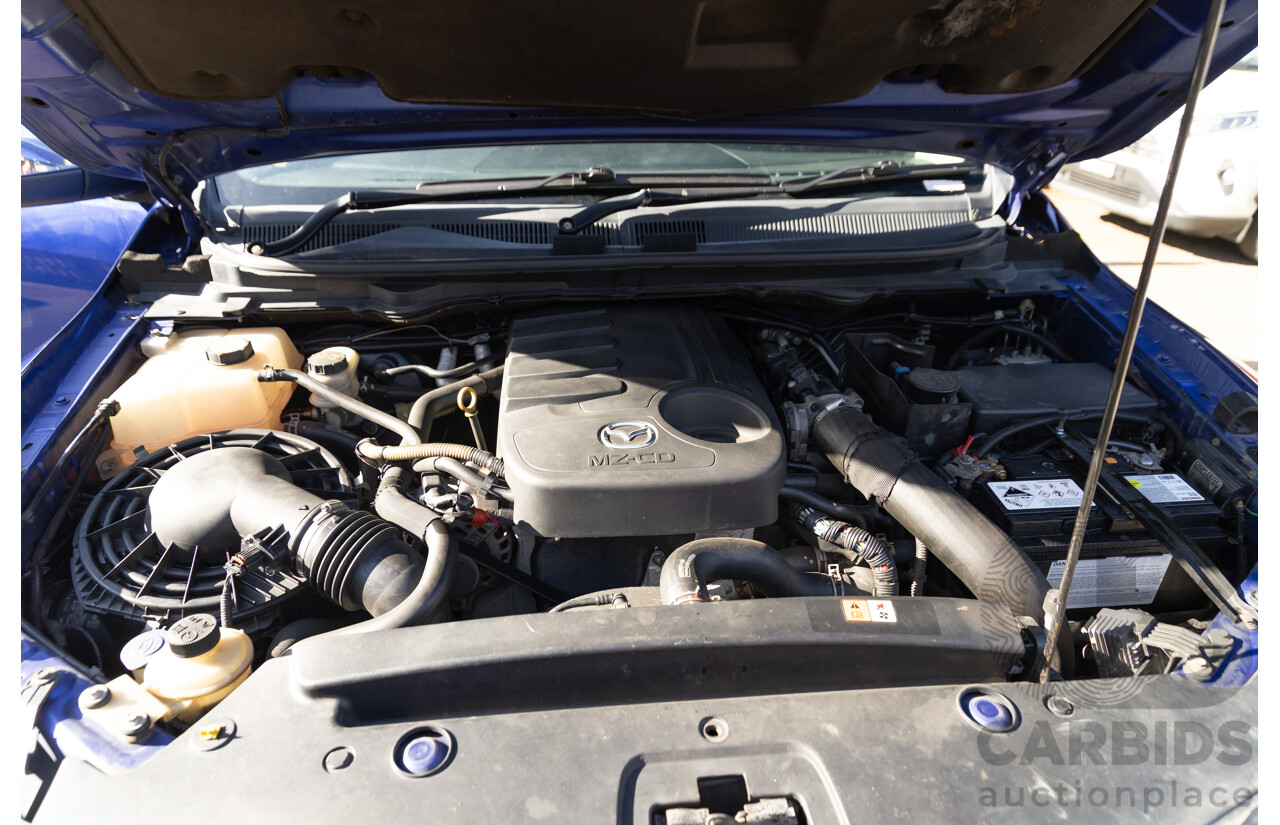 5/2012 Mazda BT-50 XTR (4x4)  Freestyle Utility Aurora Blue Metallic Turbo Diesel 3.2L