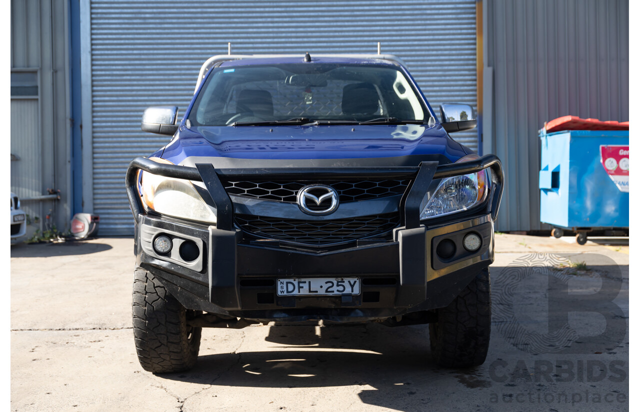 5/2012 Mazda BT-50 XTR (4x4)  Freestyle Utility Aurora Blue Metallic Turbo Diesel 3.2L