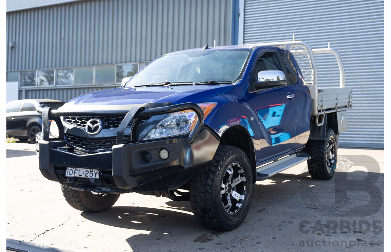 5/2012 Mazda BT-50 XTR (4x4)  Freestyle Utility Aurora Blue Metallic Turbo Diesel 3.2L