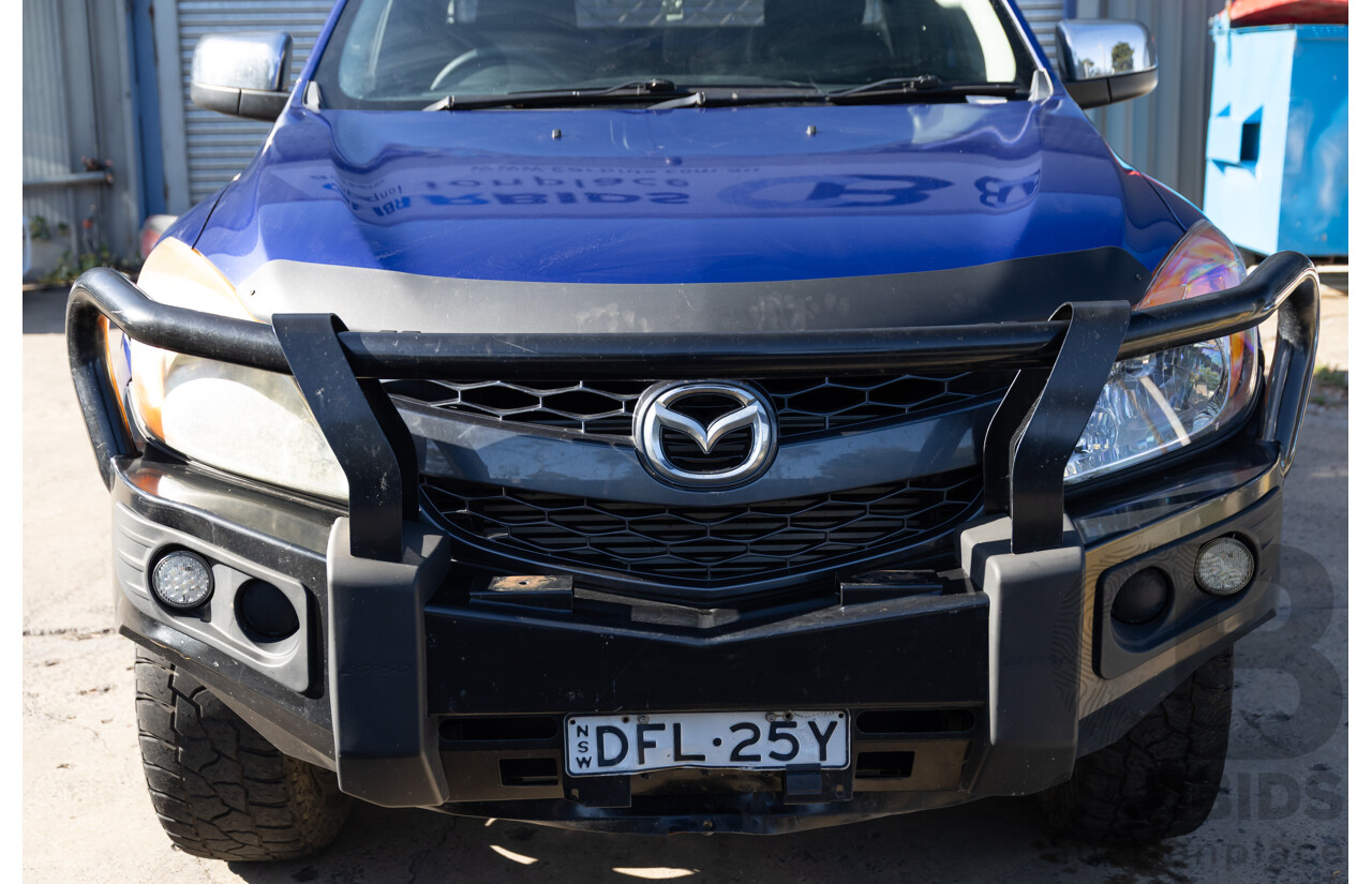 5/2012 Mazda BT-50 XTR (4x4)  Freestyle Utility Aurora Blue Metallic Turbo Diesel 3.2L