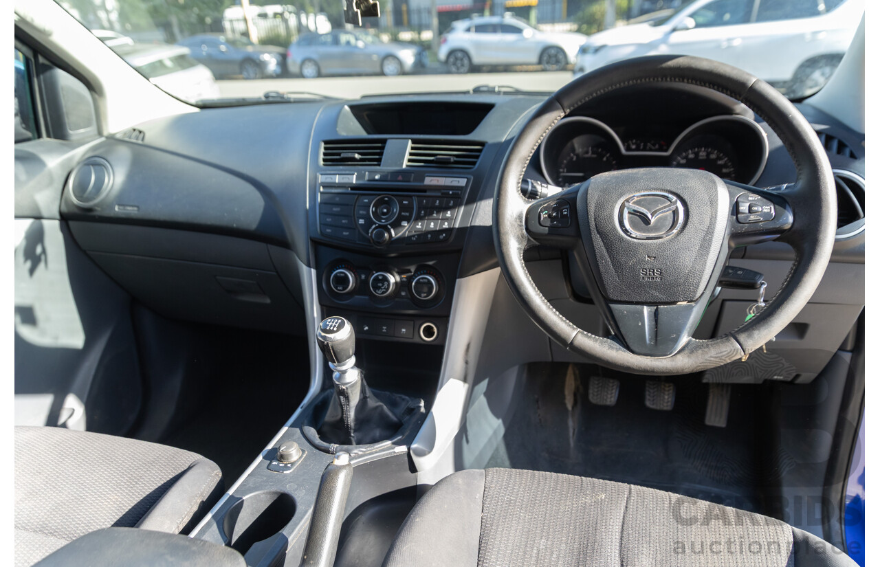 5/2012 Mazda BT-50 XTR (4x4)  Freestyle Utility Aurora Blue Metallic Turbo Diesel 3.2L