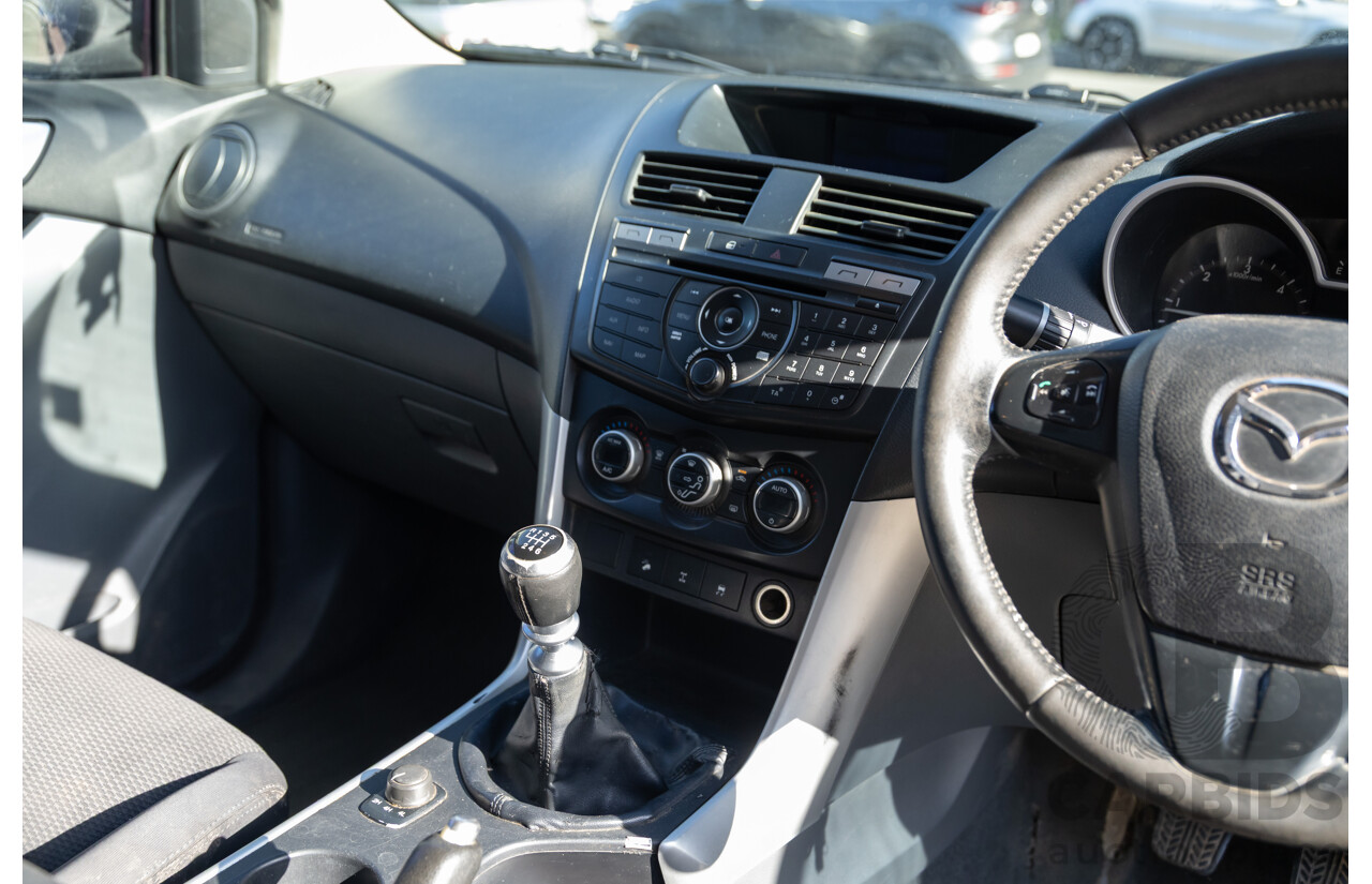 5/2012 Mazda BT-50 XTR (4x4)  Freestyle Utility Aurora Blue Metallic Turbo Diesel 3.2L