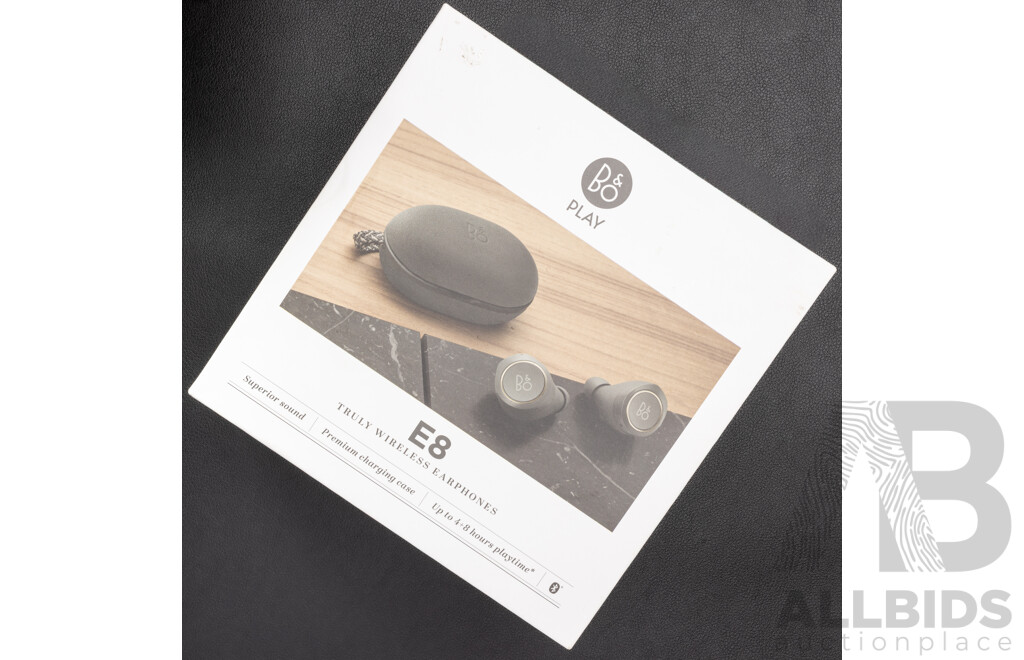 Beoplay E8 Truly Wireless Earphones, Complete in Original Presentation Box