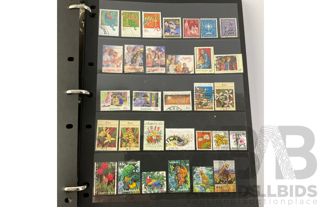 Collection of Australian Cancelled Stamps Including Predecimal, Examples From 1940's to 1990's