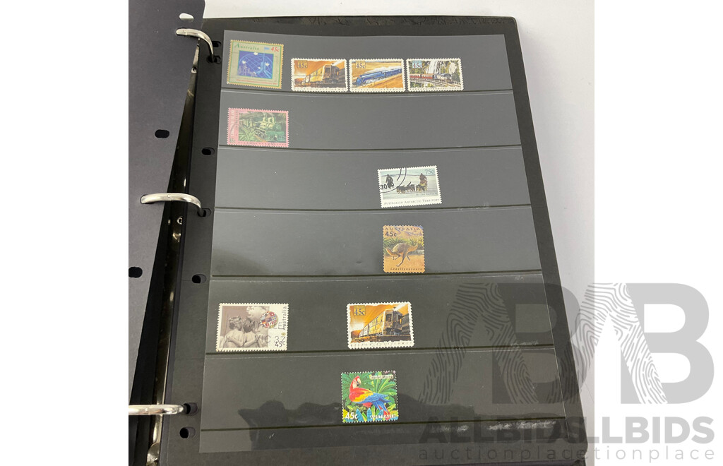 Collection of Australian Cancelled Stamps Including Predecimal, Examples From 1940's to 1990's