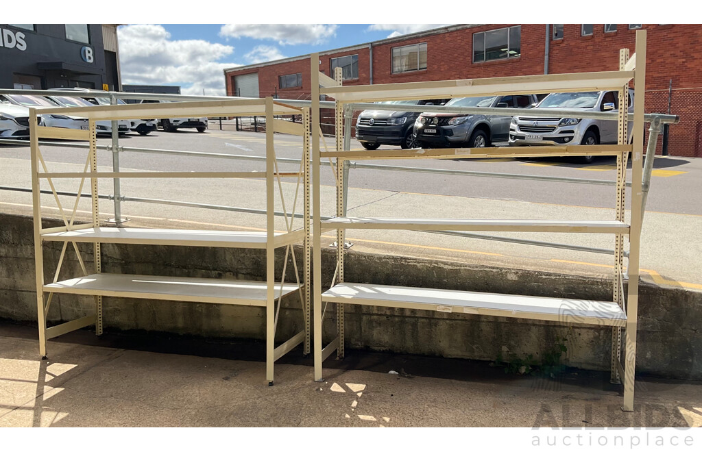 Two Metroshelf Storage Shelving Units