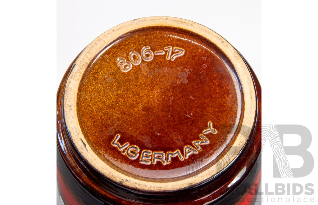 Collection of Three Glazed West German Pottery Pieces