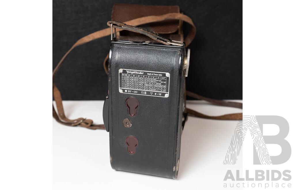 Voigtlander Bessa Folding Camera with Leather Case
