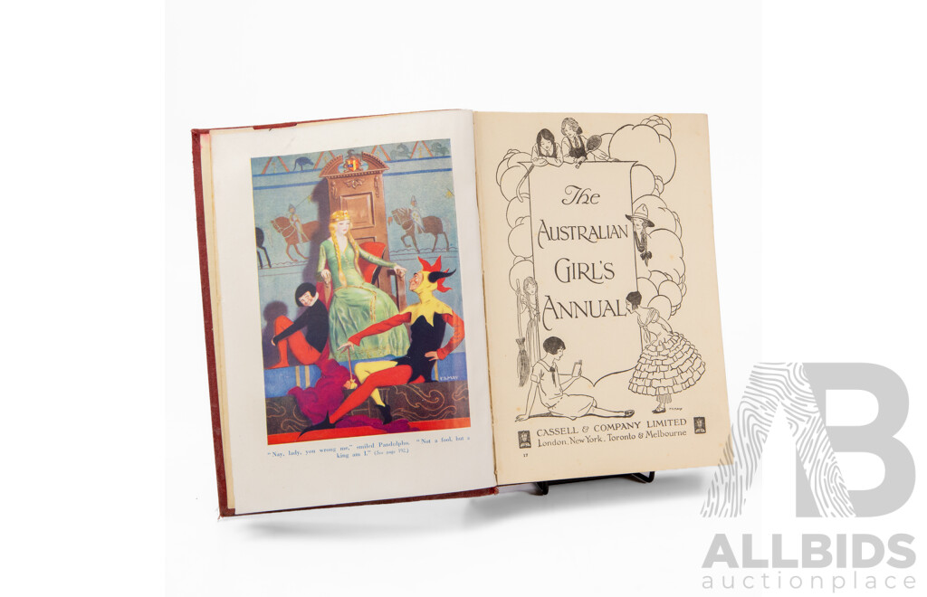 Antique Copy of the Australian Girl's Annual, Published by London, Cassell & Co Ltd (c1920s)