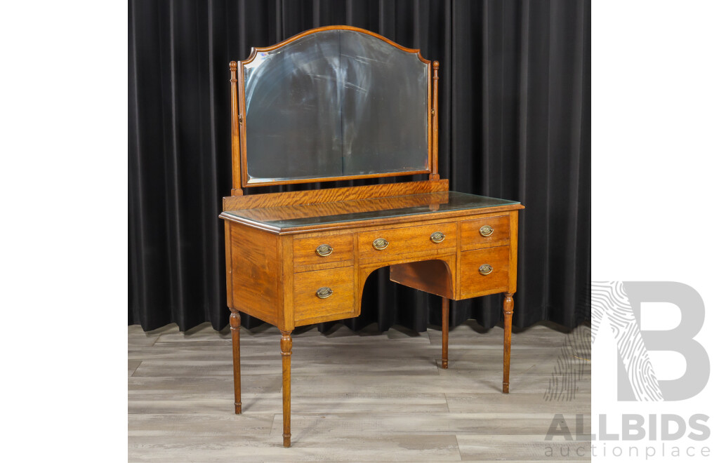 Mahogany Mirrored Dresser