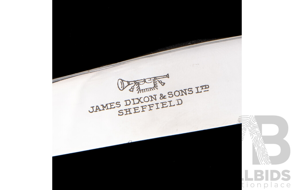 Collection of James Dixon & Sons Cutlery Including Spoons and Knives