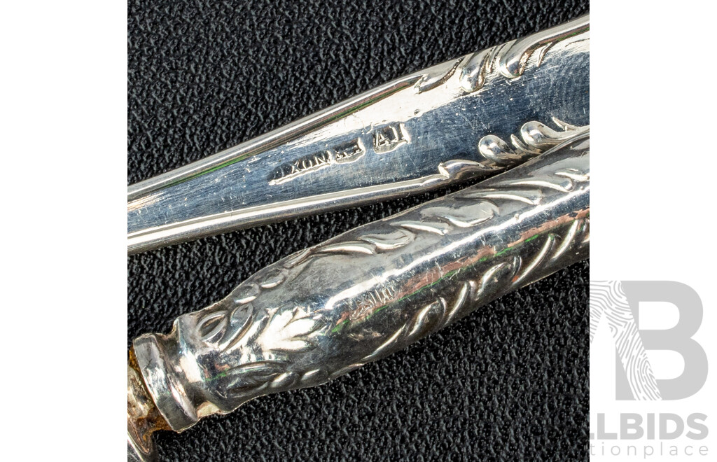 Collection of Vintage Silver Plate Knives, Forks and Spoons