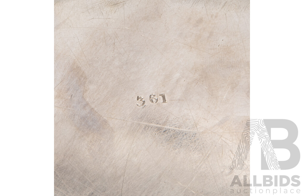 Two Sterling Silver Serving Plates, John Samuel Hunt, London, 1839, Paul Storr, London, 1838