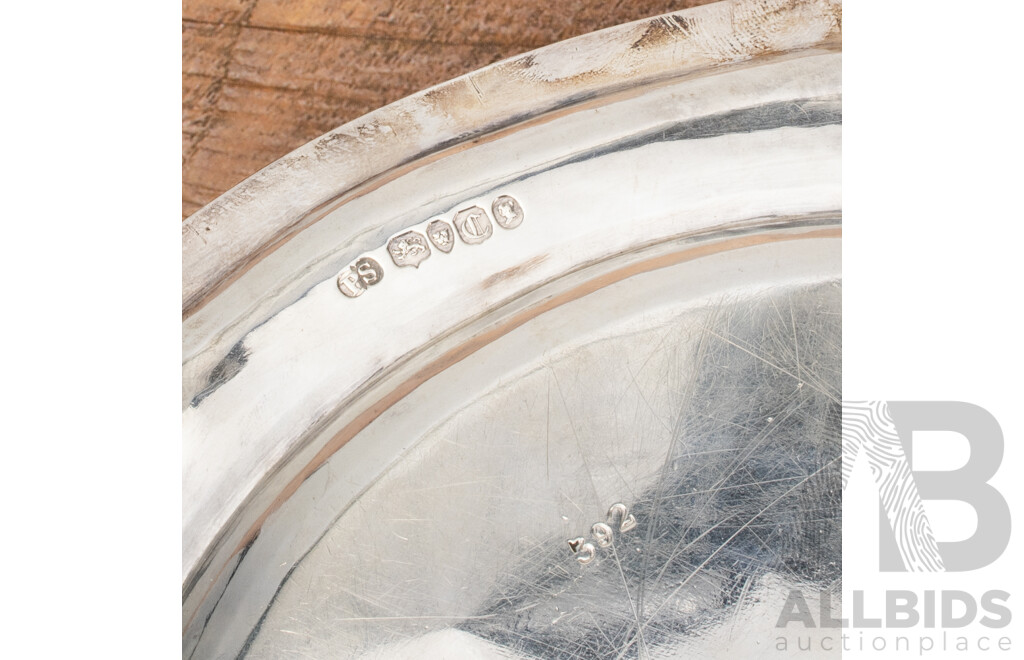 Two Sterling Silver Serving Plates, John Samuel Hunt, London, 1839, Paul Storr, London, 1838