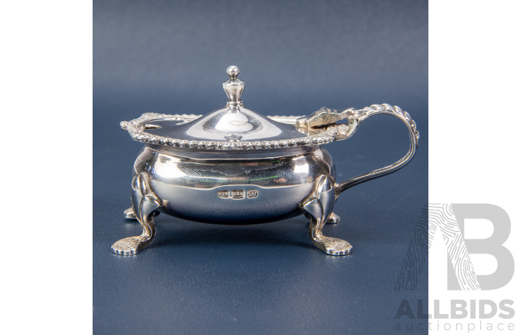 Sterling Silver Cruet Set, Shakers, Salt/Mustard Dishes, Sheffield