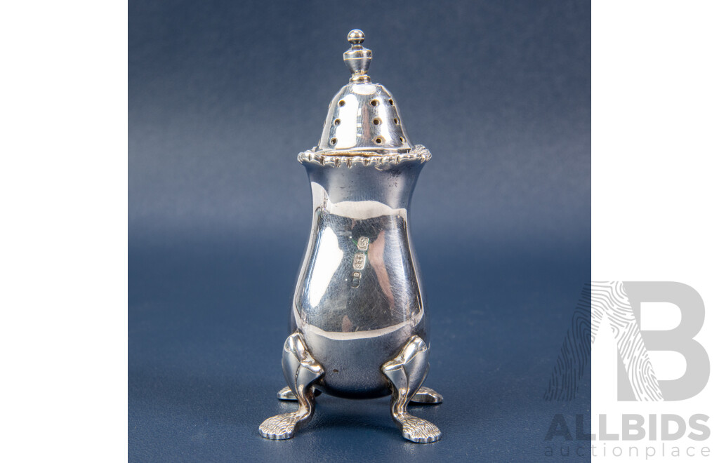 Sterling Silver Cruet Set, Shakers, Salt/Mustard Dishes, Sheffield