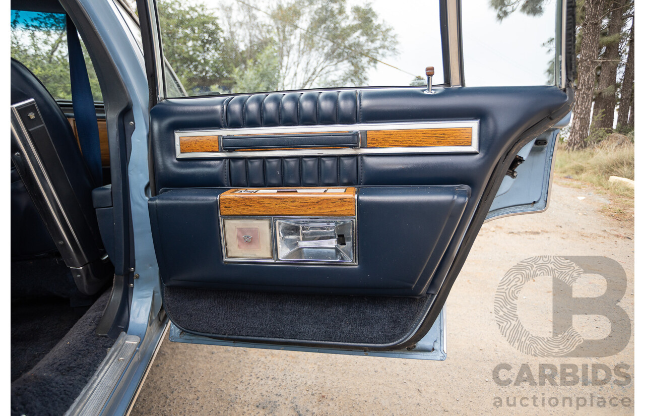 01/1981 Cadillac DeVille 4d Sedan Blue / Grey V8 5.0L