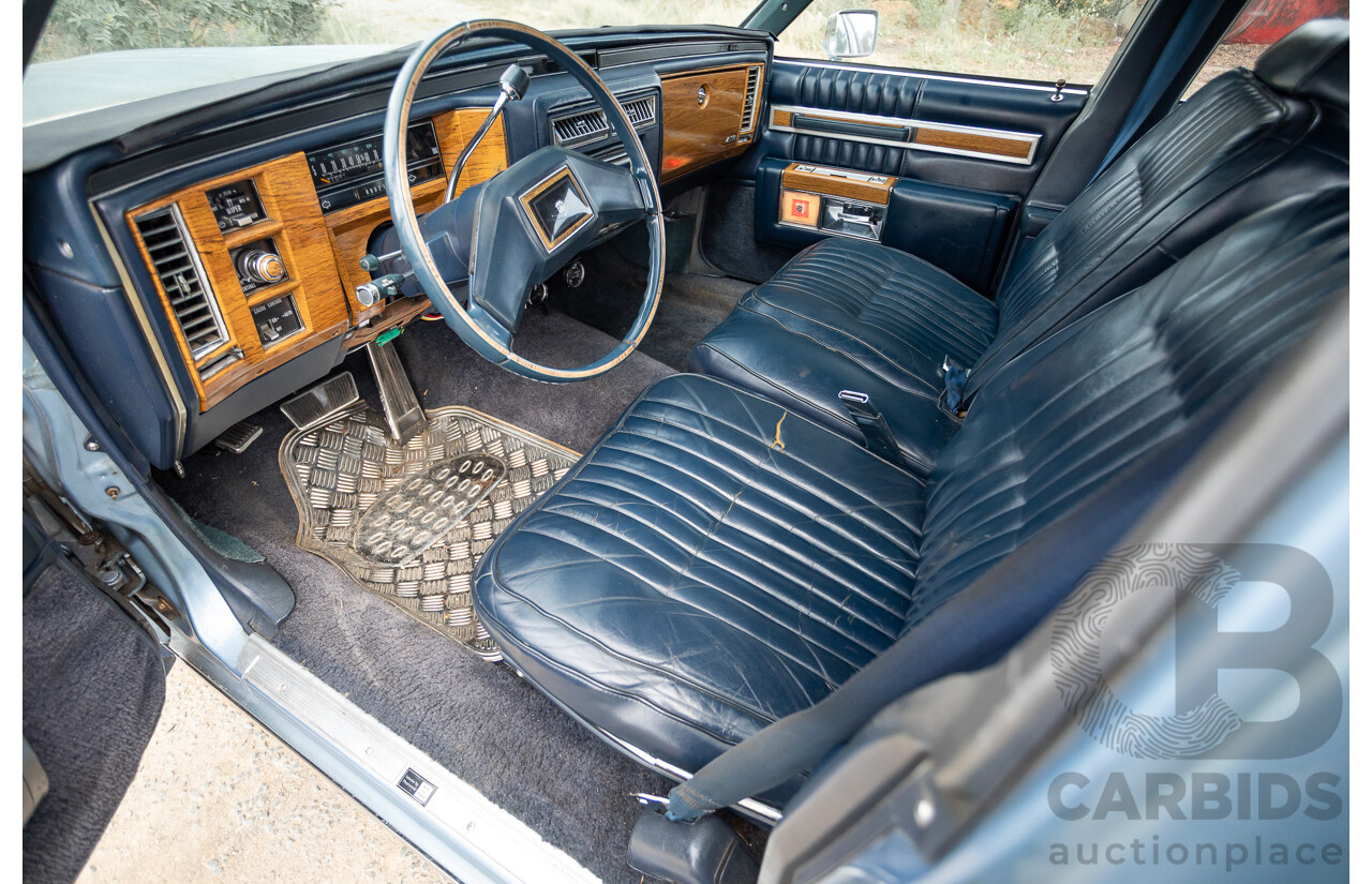 01/1981 Cadillac DeVille 4d Sedan Blue / Grey V8 5.0L