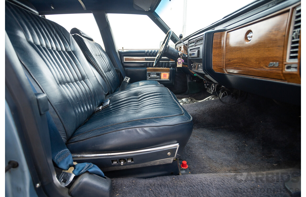 01/1981 Cadillac DeVille 4d Sedan Blue / Grey V8 5.0L