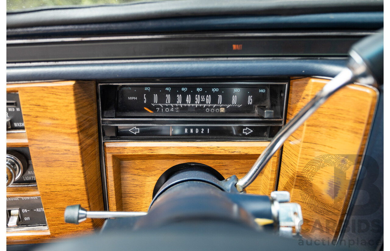 01/1981 Cadillac DeVille 4d Sedan Blue / Grey V8 5.0L