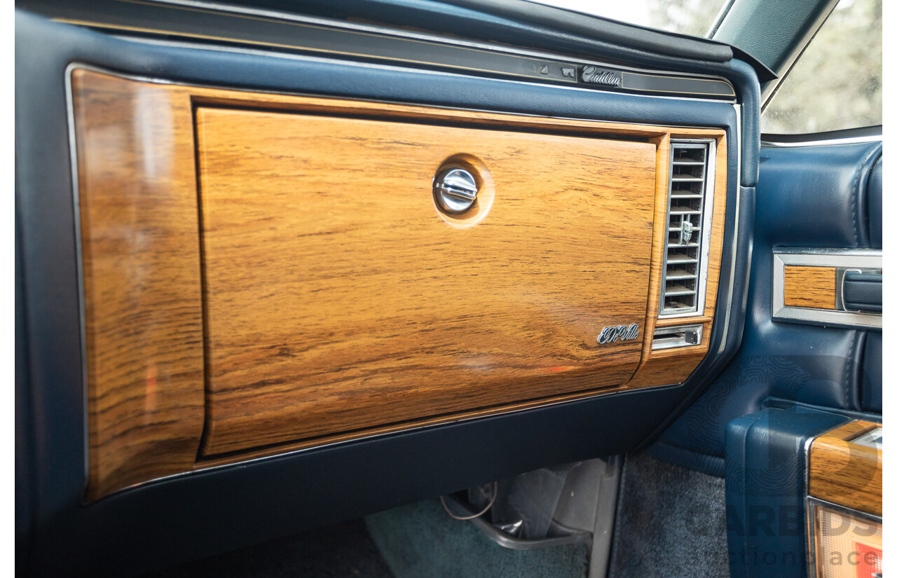 01/1981 Cadillac DeVille 4d Sedan Blue / Grey V8 5.0L