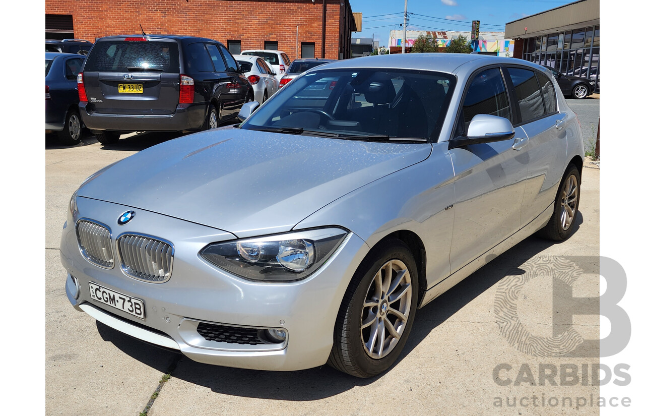3/2012 Bmw 1 18i F20 5d Hatchback Silver 1.6L